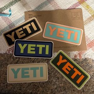 5 Yeti stickers